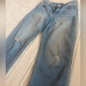 Rag & bone New York Nina high rise ankle cigarette distressed jeans with stretch